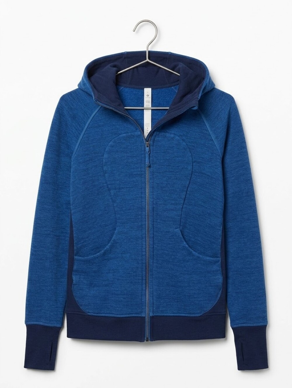 Lululemon Womens Scuba Full Zip Hoodie In Blue Size 10